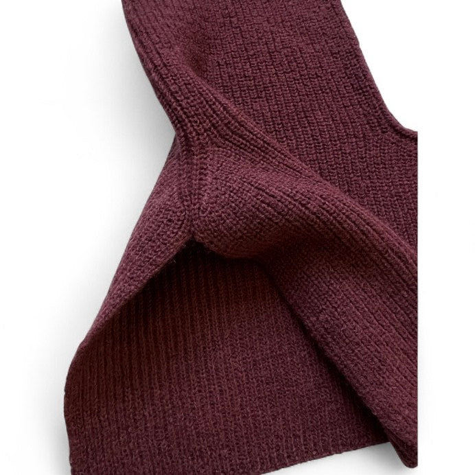 "PERŁA" snood from 100% merino - burgundy