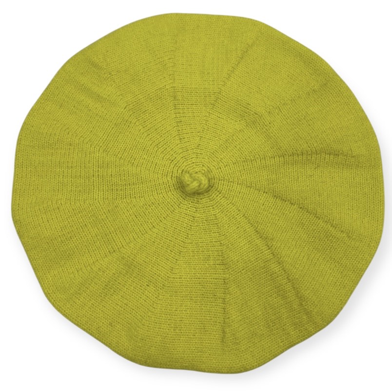 Beret klasyczny żółty