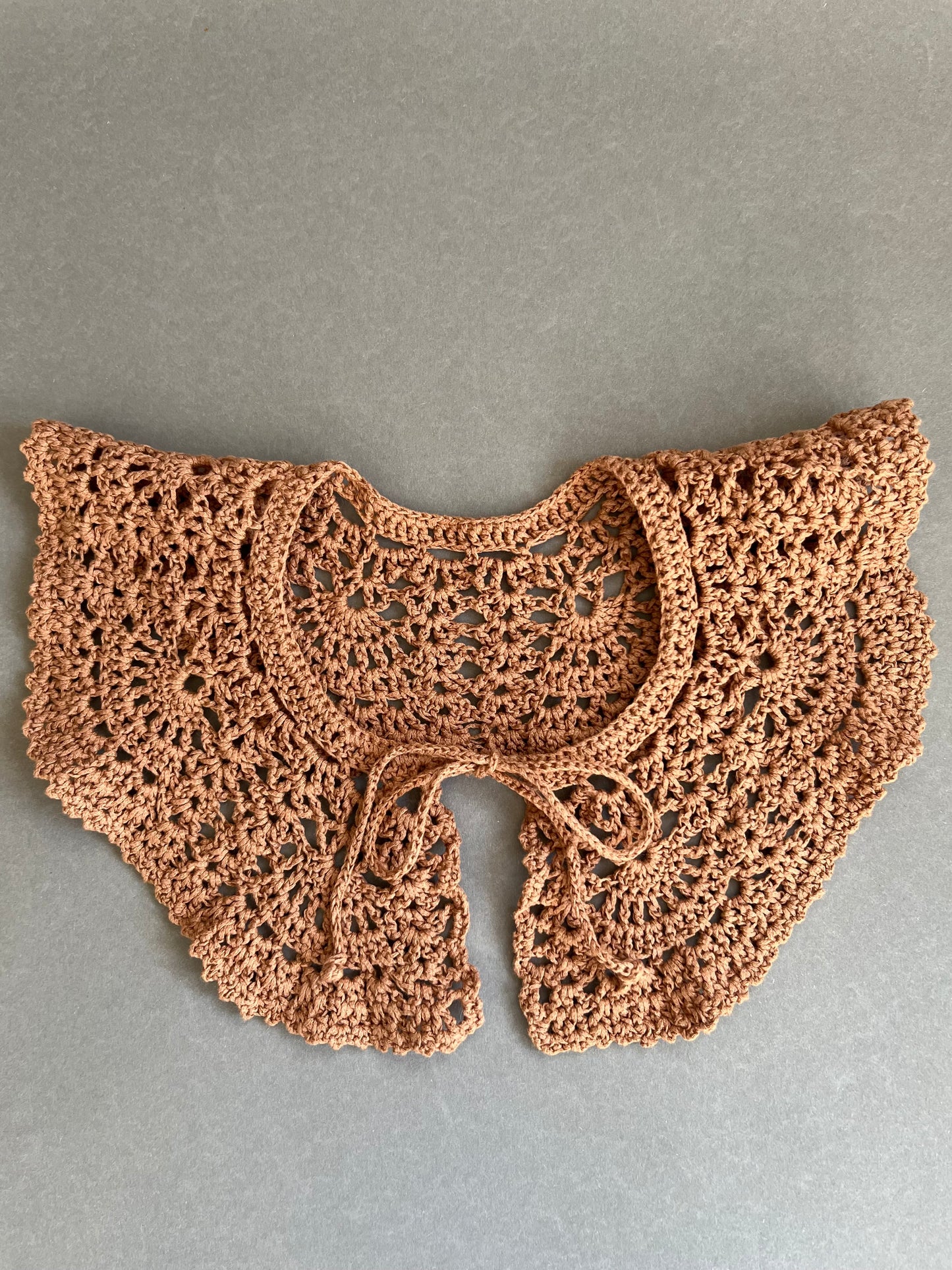 Cotton collar - beige large