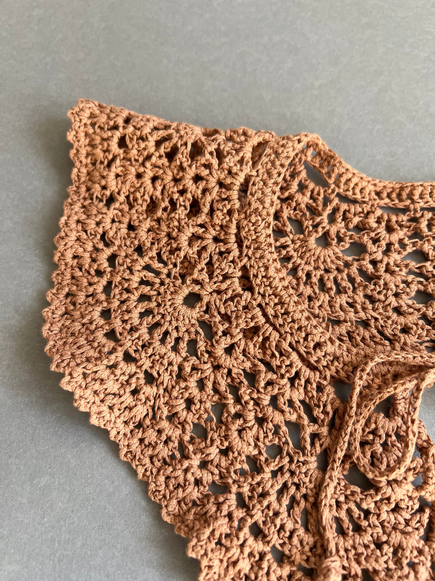 Cotton collar - beige large