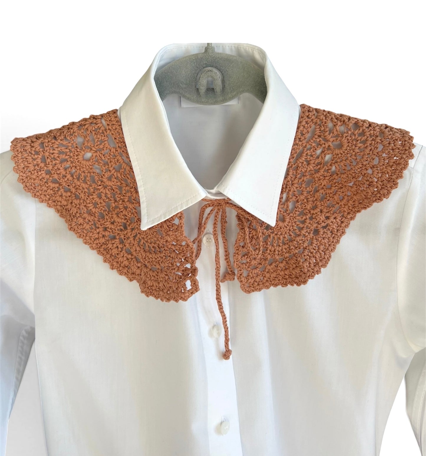 Cotton collar - beige large