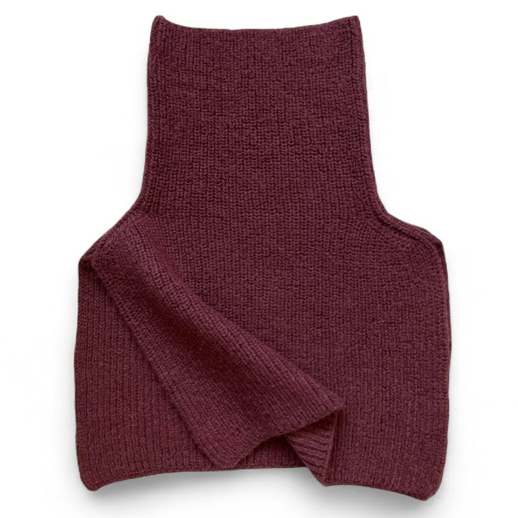 "PERŁA" snood from 100% merino - burgundy