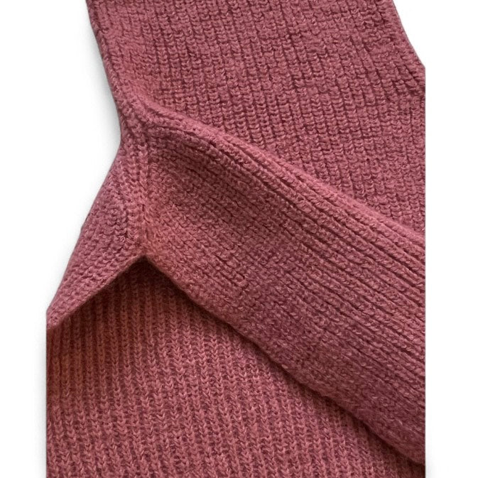 "PERŁA" snood from 100% merino wool - dry rose