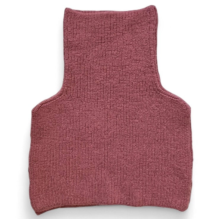 "PERŁA" snood from 100% merino wool - dry rose