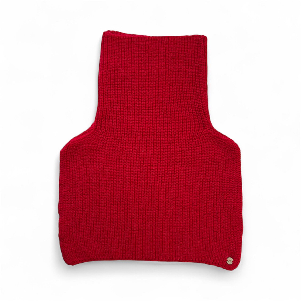 "PERŁA" snood from 100% merino wool - red
