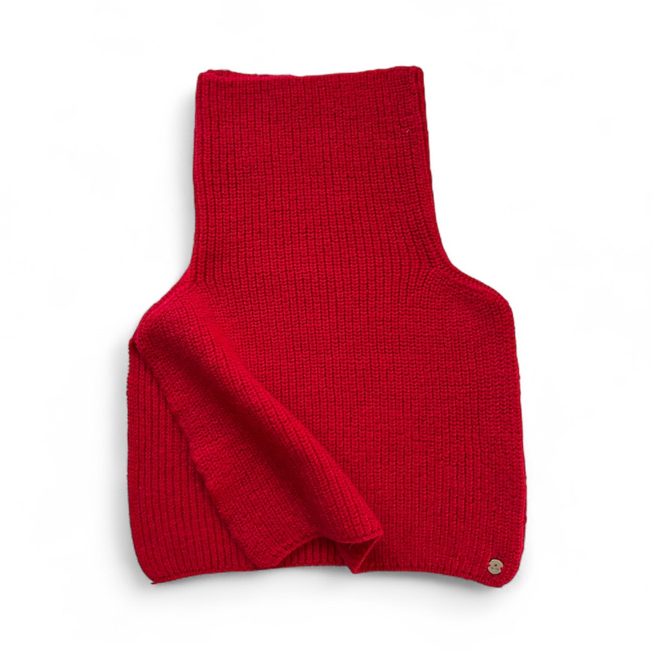 "PERŁA" snood from 100% merino wool - red