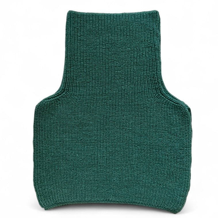 "PEARL" chimney scarf, 100% merino - green