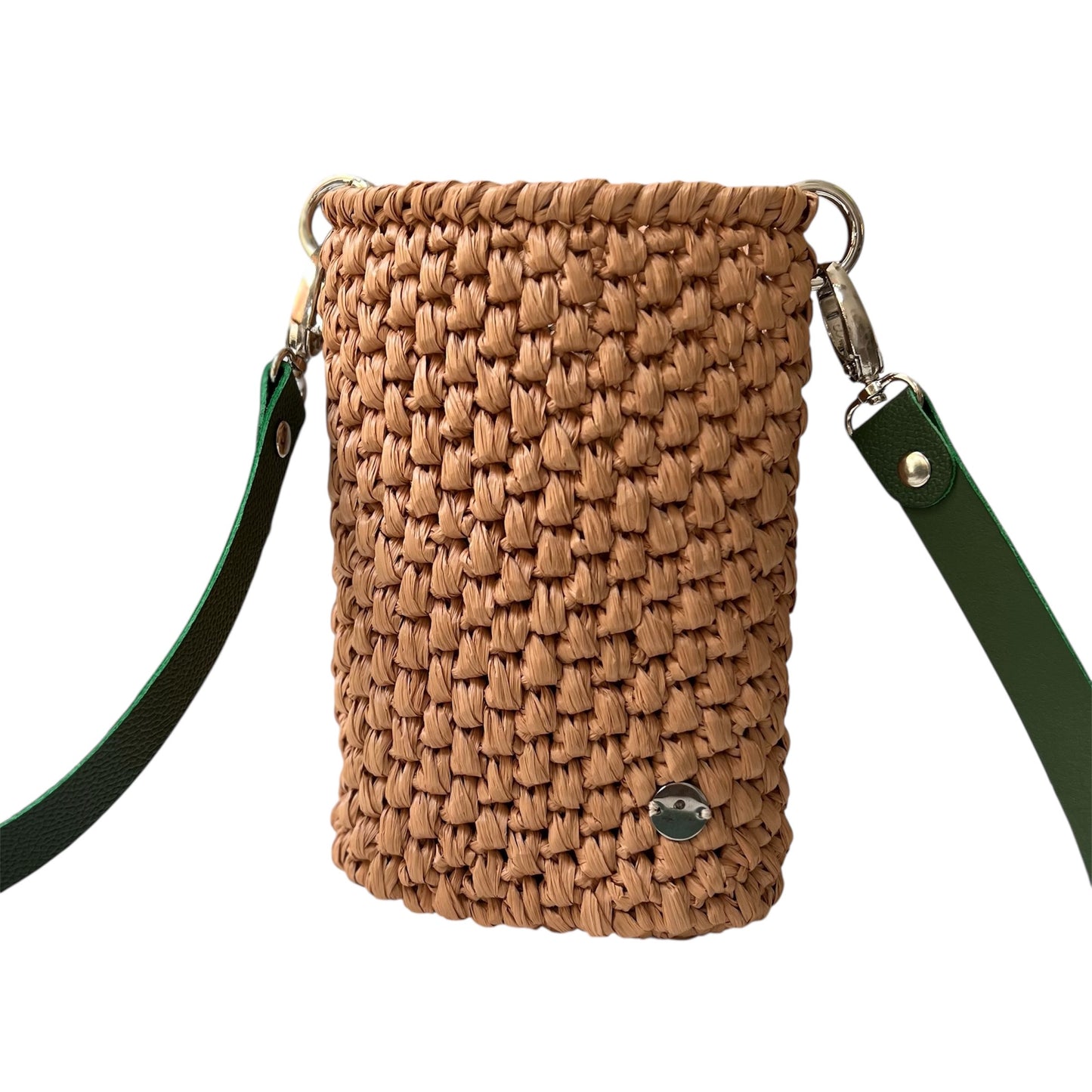 Women's raffia handbag